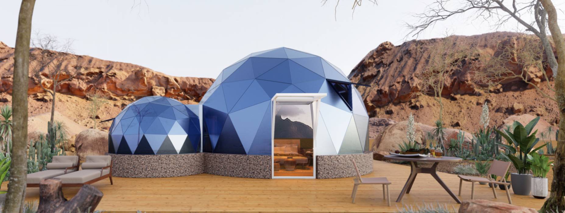 应县球形智能光伏玻璃星空房